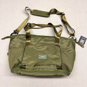 The Foldie Travel Bag Army Green Crossbody Shoulder Strap Duffel Foldable 40L